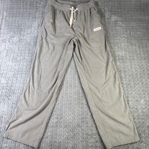 Manfinity Constitution Mens Gray Corduroy Pants Elastic Waist Drawstring Large